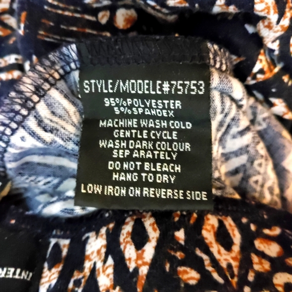 INC International Company S/P Wide Leg Stylish Palazzo Pants Elastic Waistband - Picture 5 of 8